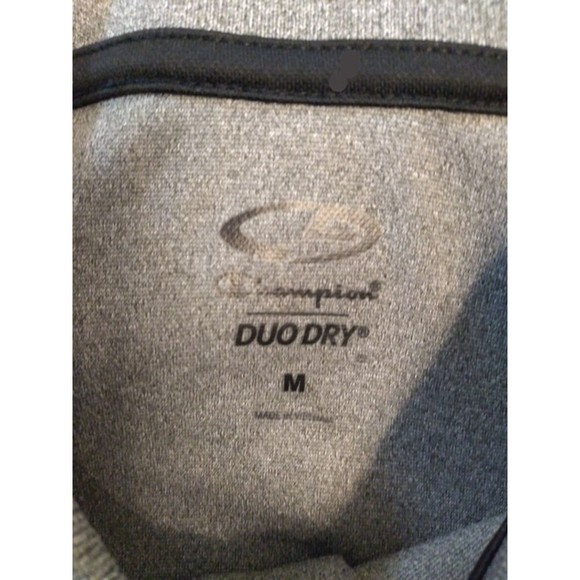 Champion Duo-Dry Men's Polo Shirt Size M Short Sleeve Gray - Picture 4 of 5